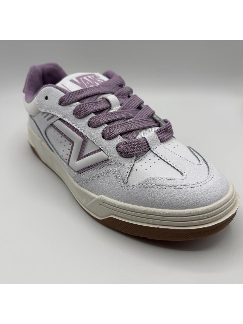 VANS Upland Vintage Leather Purple White VN000D1HPRP Women's Size 9.5 - Picture 12 of 14